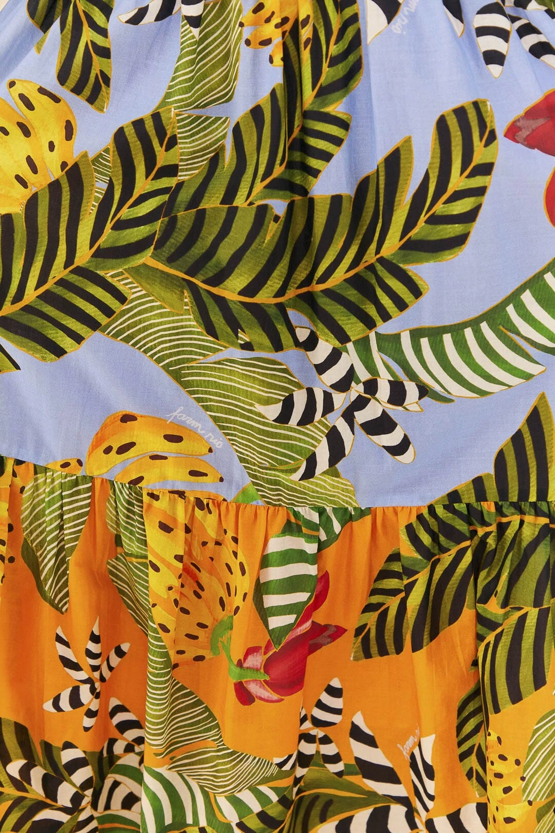 Farm Rio Mixed Striped Bananas Maxi Dress 5 Farm Rio Mixed Striped Bananas Maxi Dress - Image 5