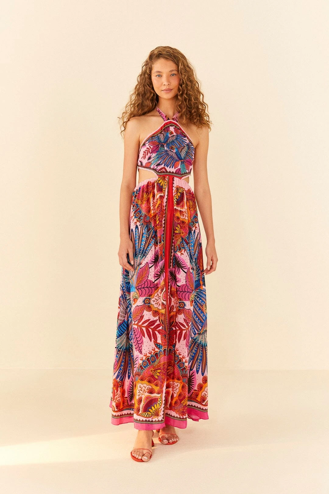 Macaw Scarf Maxi Dress 2 Macaw Scarf Maxi Dress - Image 2