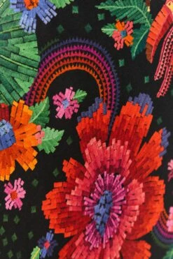 Farm Rio Black Blooming Garden Lenzing™ Ecovero™ Viscose Midi Dress 10 Farm Rio Black Blooming Garden Lenzing™ Ecovero™ Viscose Midi Dress -Modern Dress World 306067 05 1