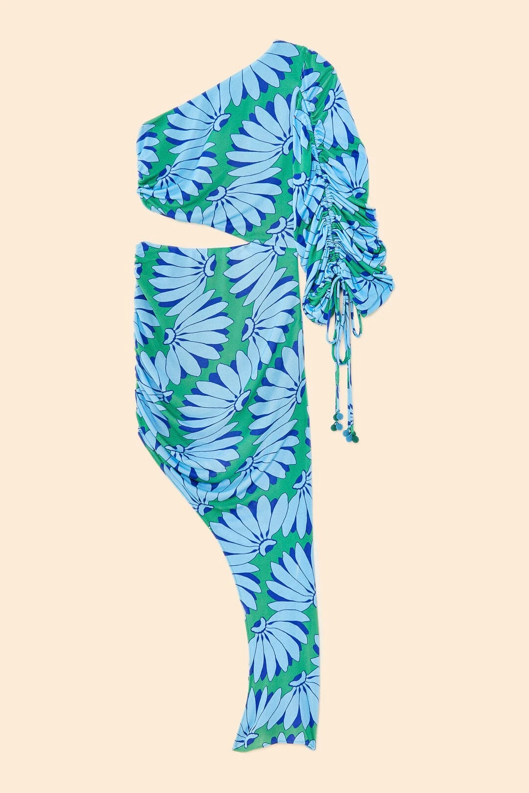 Farm Rio Green Copacabana Asymmetrical Midi Dress 5 Farm Rio Green Copacabana Asymmetrical Midi Dress - Image 5