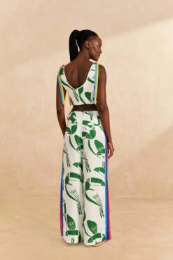 Farm Rio Off-White Rainbow Toucans Pants -Modern Dress World 306073 04