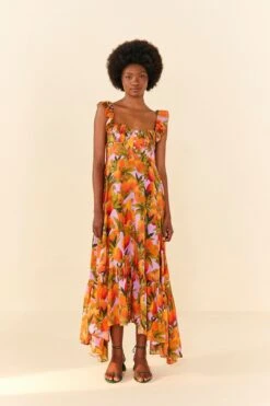 Lilac Mango Macaws Maxi Dress -Modern Dress World 306095 04
