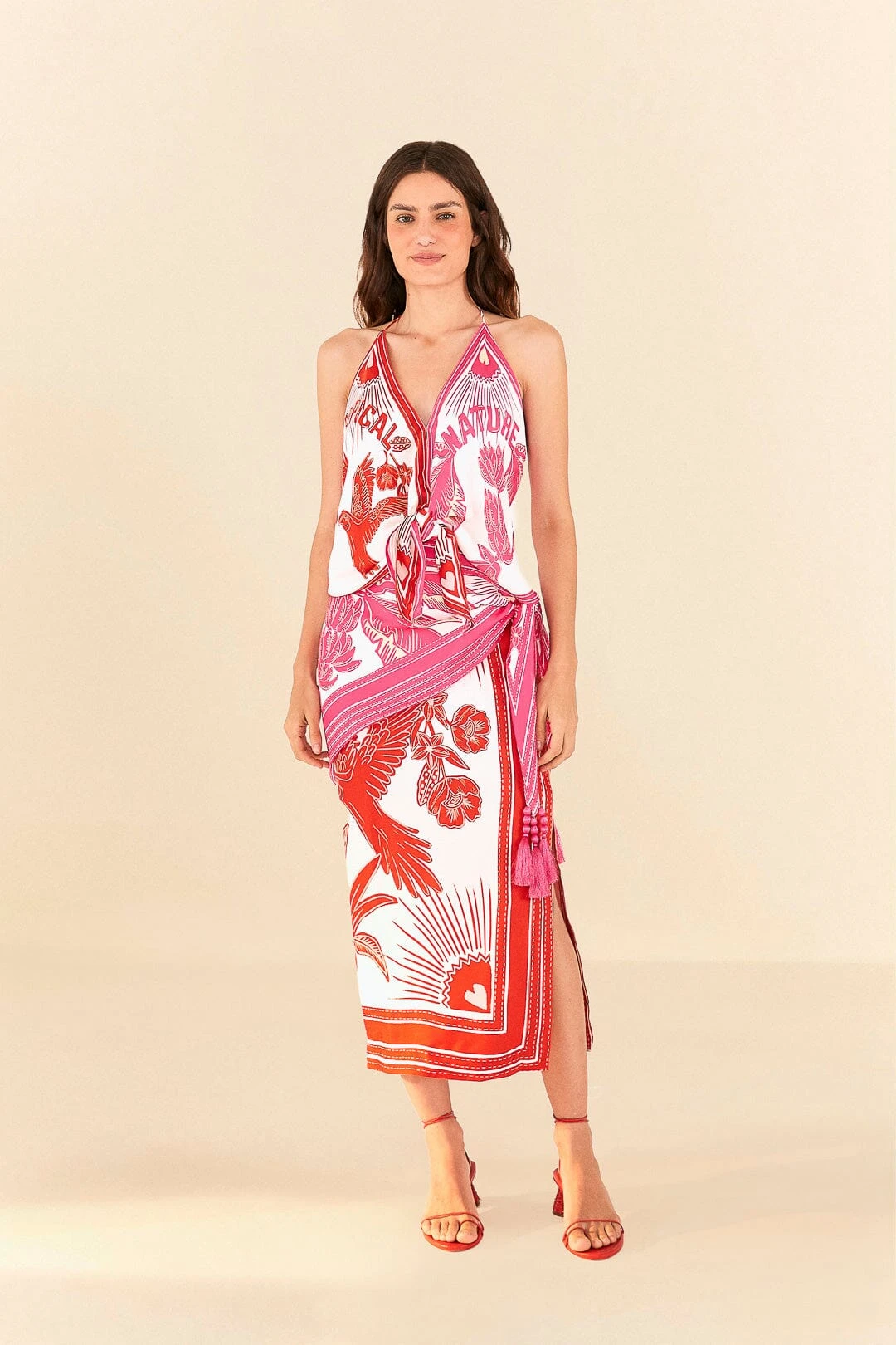 Farm Rio Tropical Dream Lenzing™ Ecovero™ ViscoseMidi Skirt 1 Farm Rio Tropical Dream Lenzing™ Ecovero™ ViscoseMidi Skirt