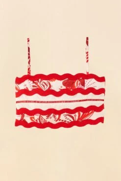 Farm Rio Off-White Rio Tiles Crop Top -Modern Dress World 306125 05