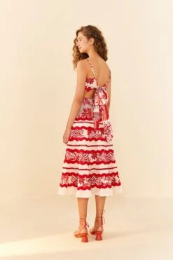 Farm Rio Off-White Rio Tiles Midi Skirt 7 Farm Rio Off-White Rio Tiles Midi Skirt -Modern Dress World 306126 03