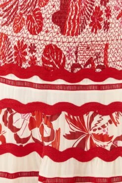 Farm Rio Off-White Rio Tiles Midi Skirt 8 Farm Rio Off-White Rio Tiles Midi Skirt -Modern Dress World 306126 04