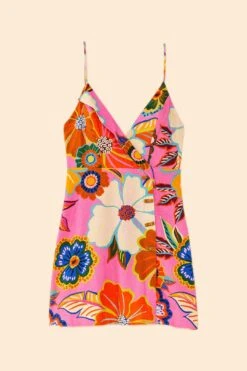 Farm Rio Pink Full Garden Mini Dress 9 Farm Rio Pink Full Garden Mini Dress -Modern Dress World 306138 05