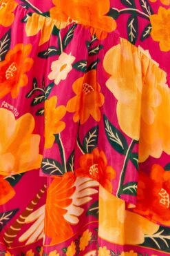 Farm Rio Pink Flowers Tapestry Mini Dress -Modern Dress World 306144 05