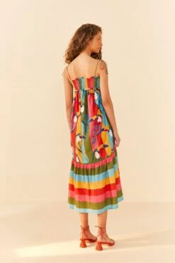 Farm Rio Wonderful Toucans Organic Cotton Midi Dress -Modern Dress World 306145 04