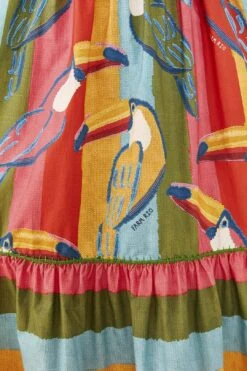 Farm Rio Wonderful Toucans Organic Cotton Midi Dress -Modern Dress World 306145 05