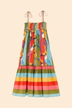 Farm Rio Wonderful Toucans Organic Cotton Midi Dress -Modern Dress World 306145 06