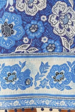 Farm Rio Blue Full Of Flowers Mini Dress -Modern Dress World 306152 04