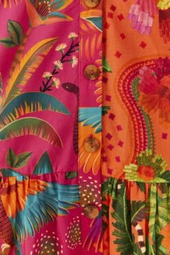 Farm Rio Mixed Warm Prints Organic Cotton Mini Dress 10 Farm Rio Mixed Warm Prints Organic Cotton Mini Dress -Modern Dress World 306155 05
