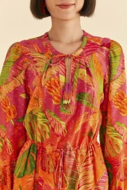 Farm Rio Orange Ombre Forest Mini Dress -Modern Dress World 306156 03