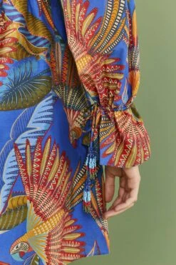 Farm Rio Blue Macaw Flight Mini Dress -Modern Dress World 306161 05