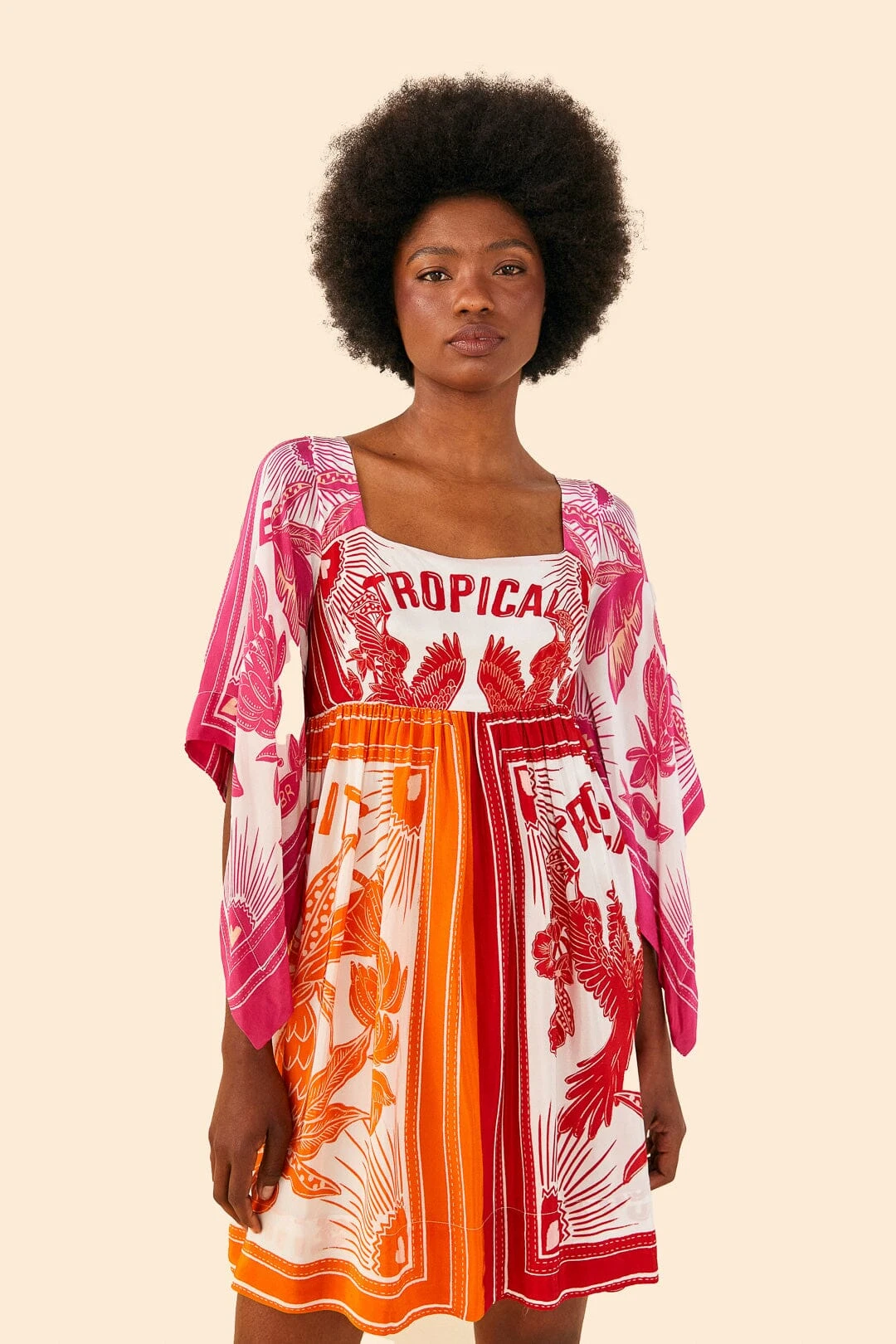 Farm Rio Tropical Dream Mini Dress 1 Farm Rio Tropical Dream Mini Dress