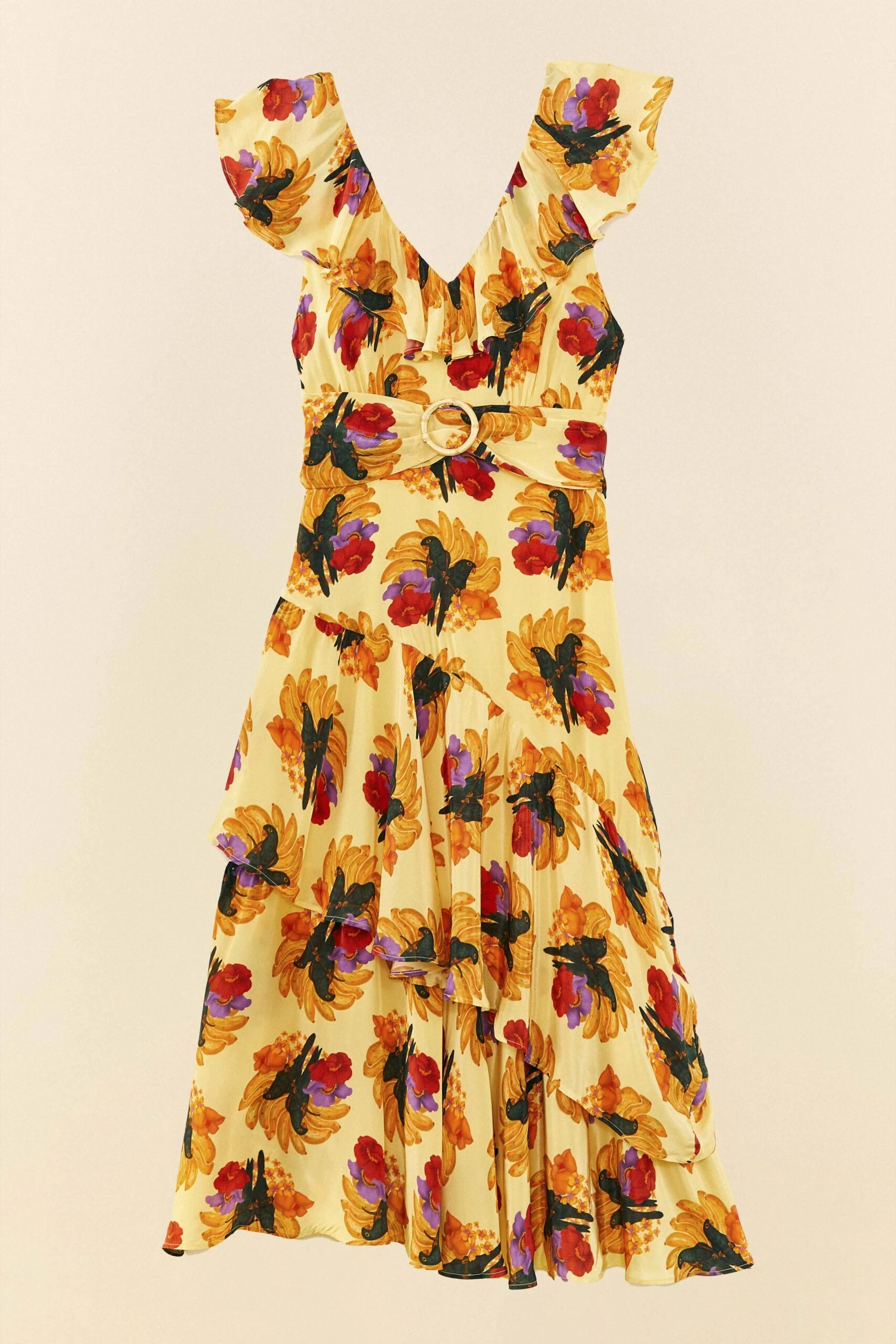 Farm Rio Banana Nest Midi Dress 5 Farm Rio Banana Nest Midi Dress - Image 5