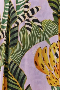 Mixed Striped Bananas Maxi Wrap Dress -Modern Dress World 306207 05