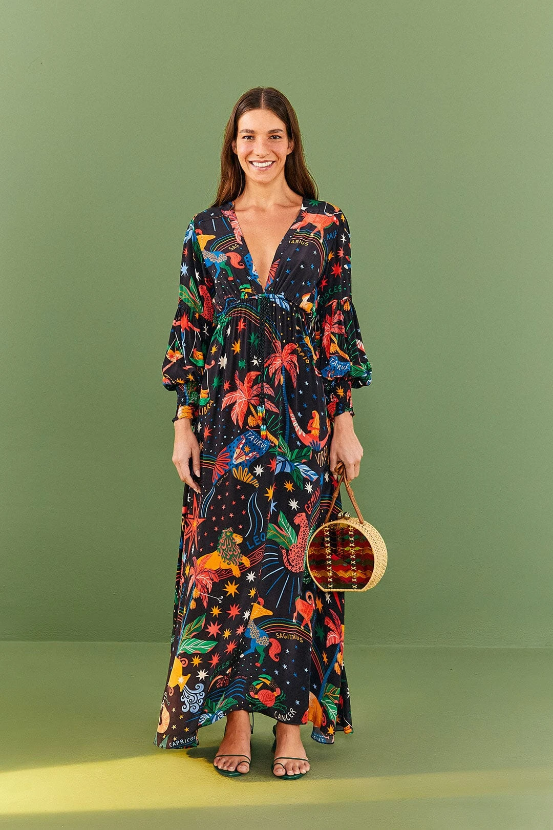 Farm Rio Zodiac Maxi Dress 2 Farm Rio Zodiac Maxi Dress - Image 2