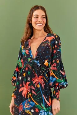 Farm Rio Zodiac Maxi Dress 8 Farm Rio Zodiac Maxi Dress -Modern Dress World 306214 03 1