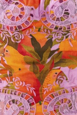 Farm Rio Lilac Mango Macaws Blouse -Modern Dress World 306230 05