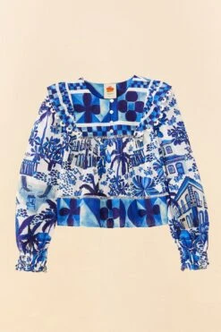 Farm Rio Sweet Rio Long Sleeve Blouse -Modern Dress World 306236 06