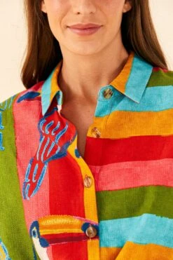 Farm Rio Wonderful Toucans Unisex Shirt -Modern Dress World 306242 03