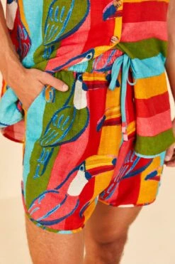 Farm Rio Wonderful Toucans Unisex Shorts -Modern Dress World 306244 05