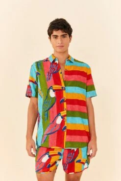 Farm Rio Wonderful Toucans Unisex Shorts -Modern Dress World 306244 06