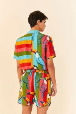 Farm Rio Wonderful Toucans Unisex Shorts -Modern Dress World 306244 07