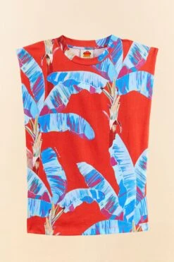 Farm Rio Red Sweet Jungle Organic Cotton T-Shirt 11 Farm Rio Red Sweet Jungle Organic Cotton T-Shirt -Modern Dress World 306256 06