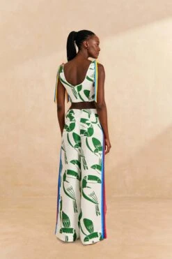 Farm Rio Off-White Rainbow Toucans Crop Top -Modern Dress World 306280 04