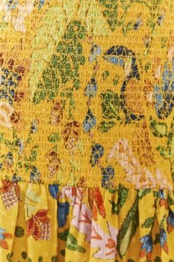 Farm Rio Yellow Summer Garden Mini Skirt -Modern Dress World 306300 04