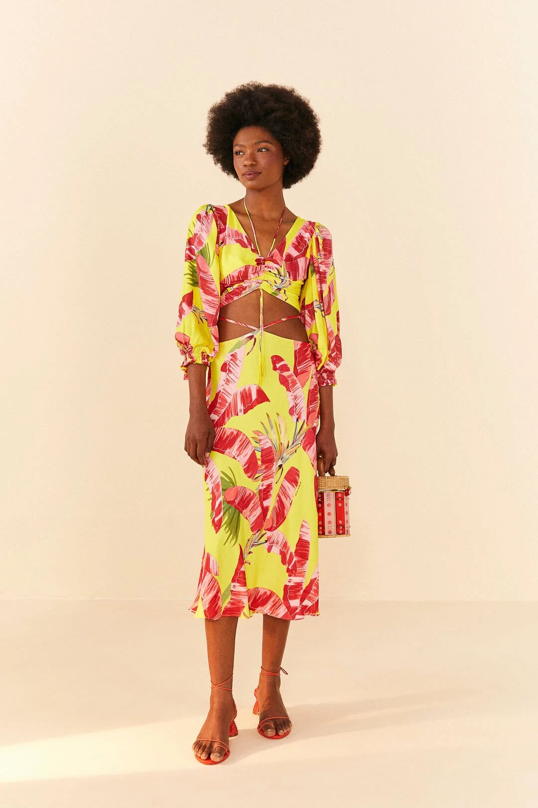 Farm Rio Lime Sweet JungleLenzing™ Ecovero™ Viscose Crop Top 2 Farm Rio Lime Sweet JungleLenzing™ Ecovero™ Viscose Crop Top - Image 2