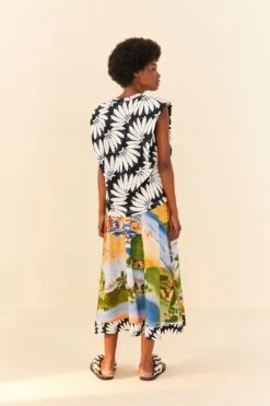 Farm Rio Black Copacabana Organic Cotton T-Shirt -Modern Dress World 306319 03