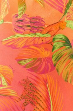 Orange Ombre Forest Lenzing™ Ecovero™ Viscose Midi Dress -Modern Dress World 306325 05