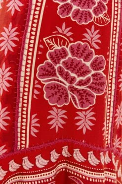 Farm Rio Red Summer Sunrise Maxi Dress 8 Farm Rio Red Summer Sunrise Maxi Dress -Modern Dress World 306331 05