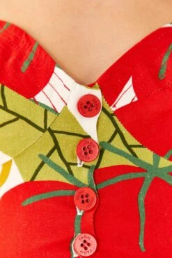 Farm Rio Tomato Tie Strap Crop Top 10 Farm Rio Tomato Tie Strap Crop Top -Modern Dress World 306341 05