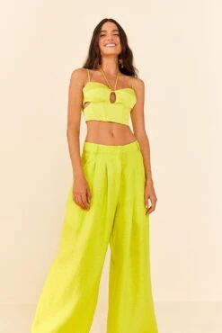 Farm Rio Lime Green Pants