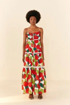Farm Rio Tomato Midi Dress -Modern Dress World 306390 03