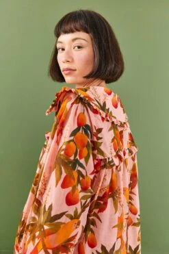 Farm Rio Pink Mango Trees Blouse -Modern Dress World 306655 03