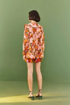 Farm Rio Pink Mango Trees Blouse -Modern Dress World 306655 04