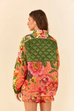 Farm Rio Orange Blooming Garden Sweatshirt -Modern Dress World 306672 04