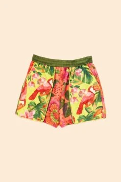 Farm Rio Orange Blooming GardenSweatshorts 9 Farm Rio Orange Blooming GardenSweatshorts -Modern Dress World 306673 06