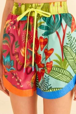 Farm Rio Mixed Prints Nylon Shorts 7 Farm Rio Mixed Prints Nylon Shorts -Modern Dress World 306686 03