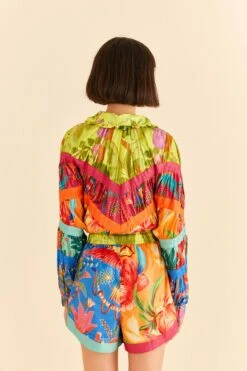 Farm Rio Mixed Prints Nylon Shorts 8 Farm Rio Mixed Prints Nylon Shorts -Modern Dress World 306686 04