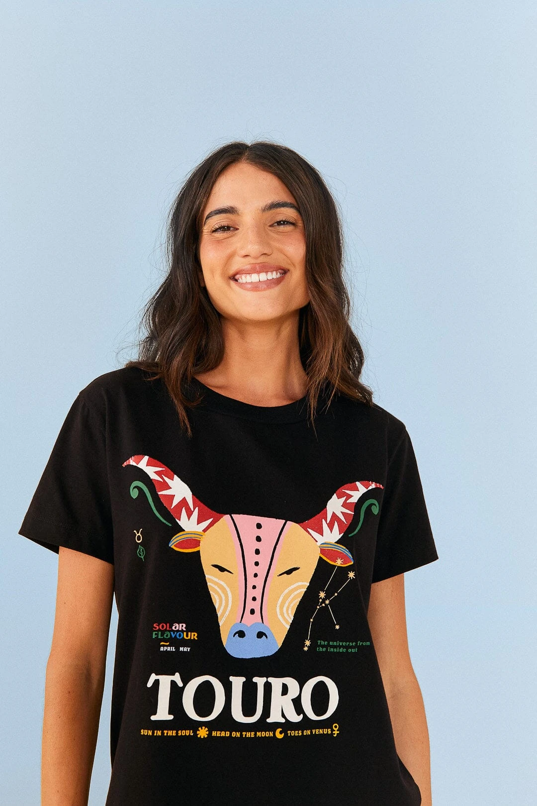 Farm Rio Taurus Zodiac Organic Cotton T-Shirt 1 Farm Rio Taurus Zodiac Organic Cotton T-Shirt