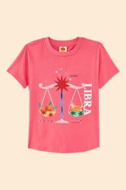 Farm Rio Libra Zodiac Organic Cotton T-Shirt 9 Farm Rio Libra Zodiac Organic Cotton T-Shirt -Modern Dress World 306695 06