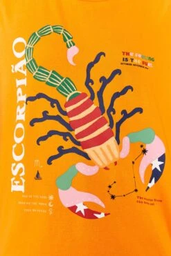 Farm Rio Scorpio Zodiac Organic Cotton T-Shirt 6 Farm Rio Scorpio Zodiac Organic Cotton T-Shirt -Modern Dress World 306696 03