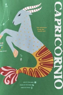 Farm Rio Capricorn Zodiac Organic Cotton T-Shirt -Modern Dress World 306698 04